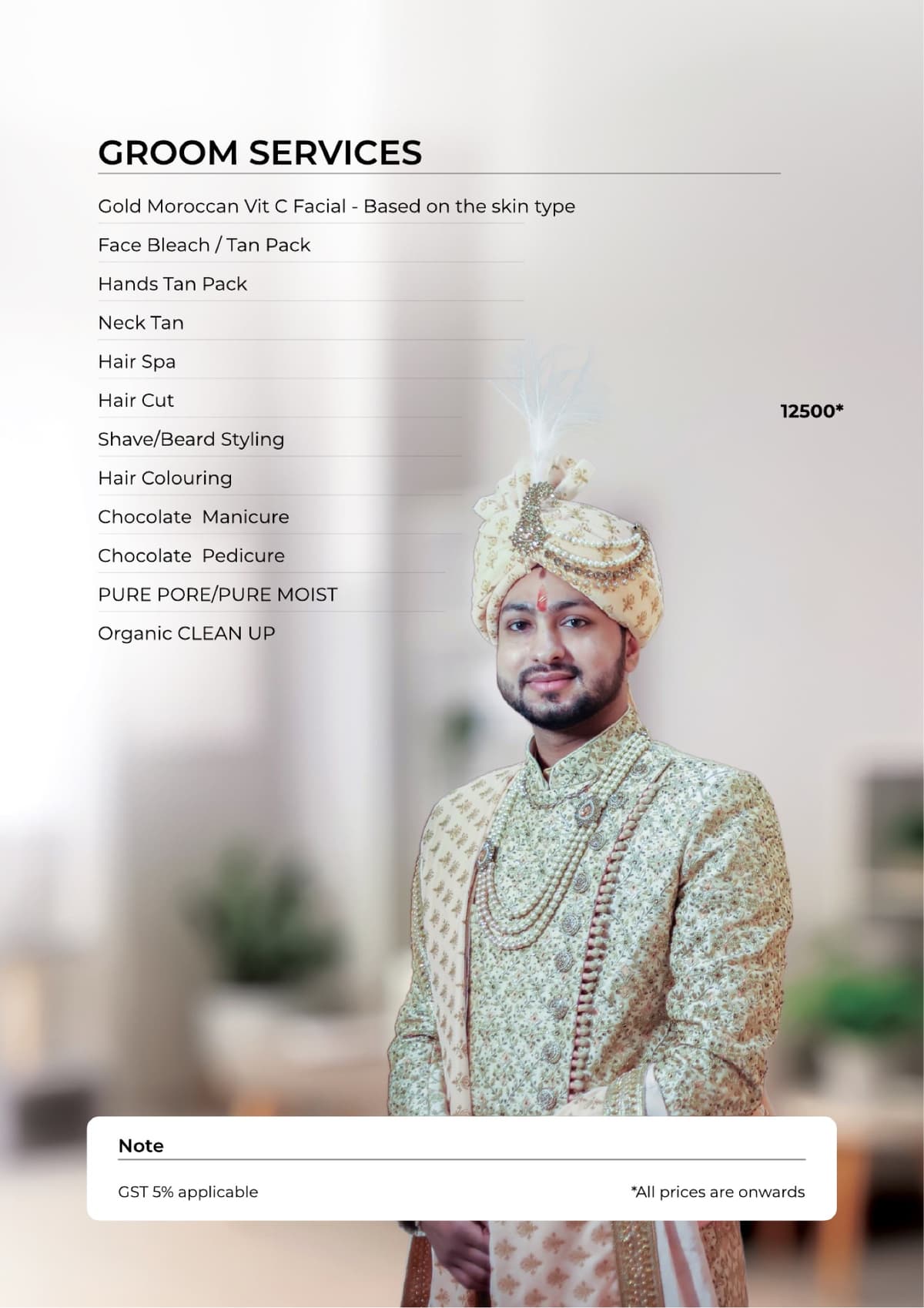 Groom services and makeover at Spin Unisex Salon Kudlu Bengaluru